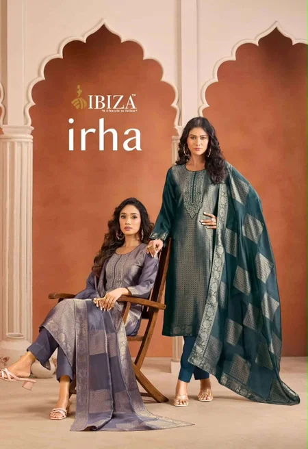 Irha By Ibiza Banglory Silk Jacquard Designer Salwar Kameez